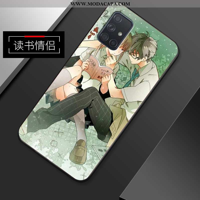 Capas Samsung Galaxy A51 Criativas Silicone Anime Soft Cases Minimalista Fosco Baratas