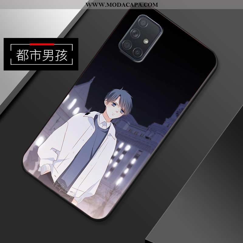 Capas Samsung Galaxy A51 Criativas Silicone Anime Soft Cases Minimalista Fosco Baratas