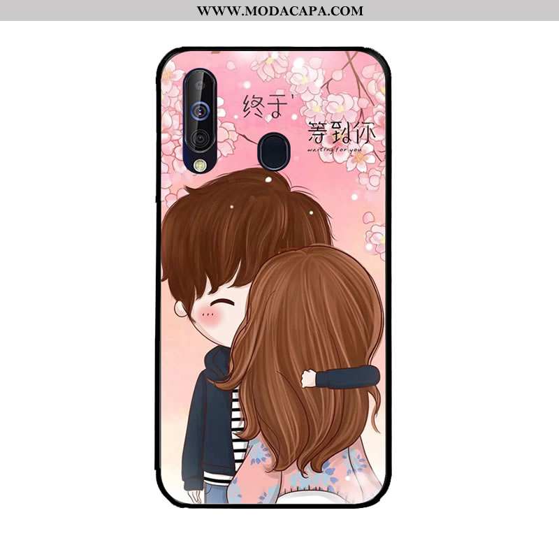 Capa Samsung Galaxy A60 Protetoras Antiqueda Pintado Personalizadas Cases Capas Azul Escuro Promoção