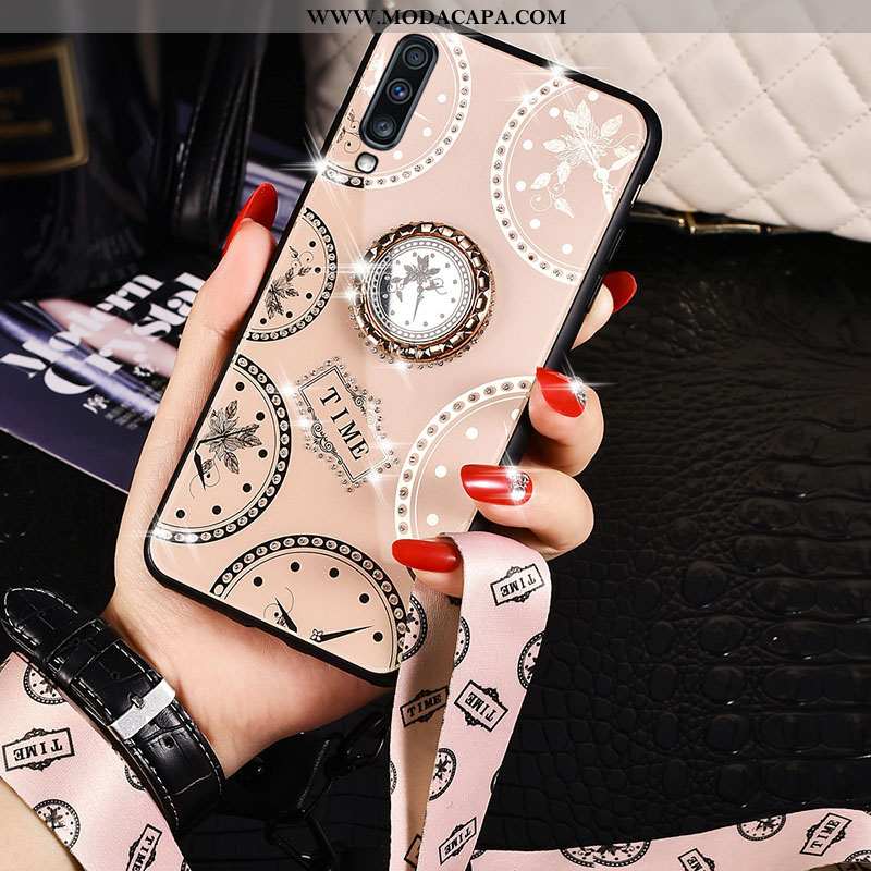 Capa Samsung Galaxy A70 Protetoras Cordao Vidro Antiqueda Silicone Completa Cases Promoção