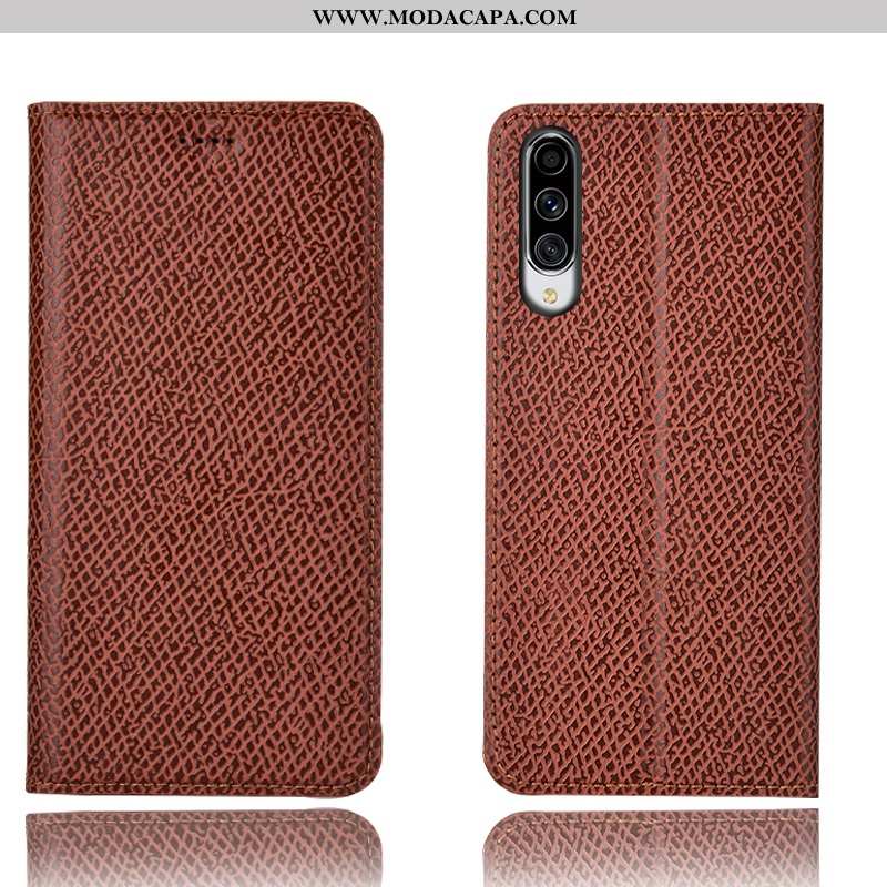 Capa Samsung Galaxy A70 Couro Genuíno Cases Preto Antiqueda Cover Protetoras Telemóvel Comprar