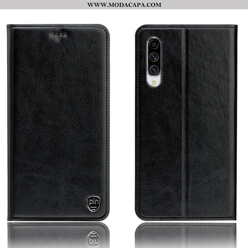 Capas Samsung Galaxy A70 Couro Genuíno Couro Cover Cases Antiqueda Telemóvel Barato