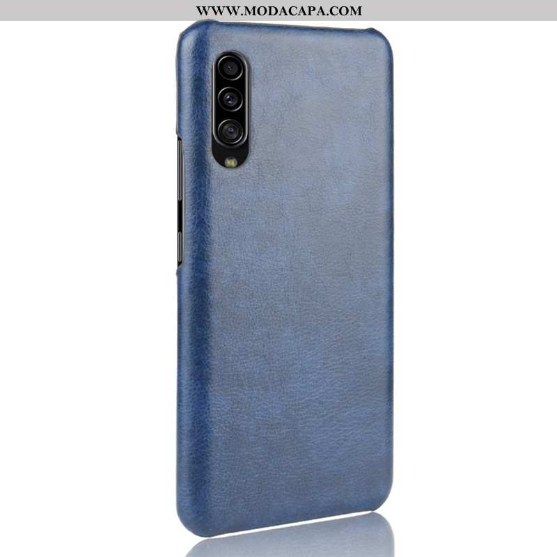 Capa Samsung Galaxy A70s Couro Azul Resistente Protetoras Telemóvel Capas Cases Comprar