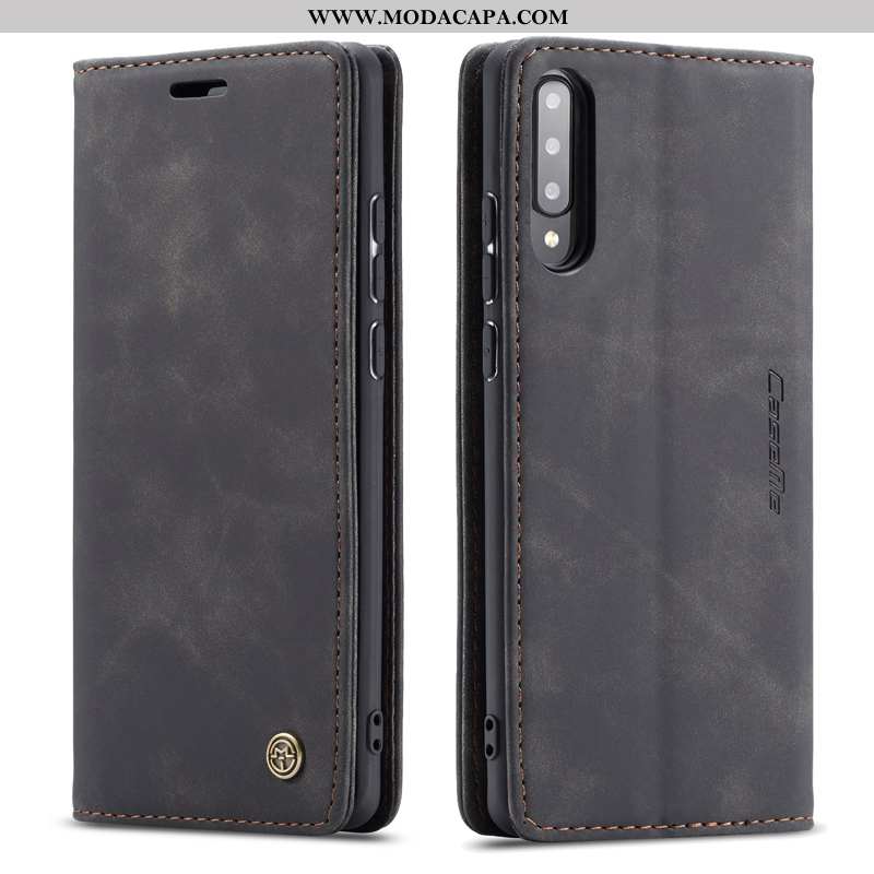 Capas Samsung Galaxy A70s Protetoras Cases Telemóvel Azul Couro Genuíno Antiqueda Promoção