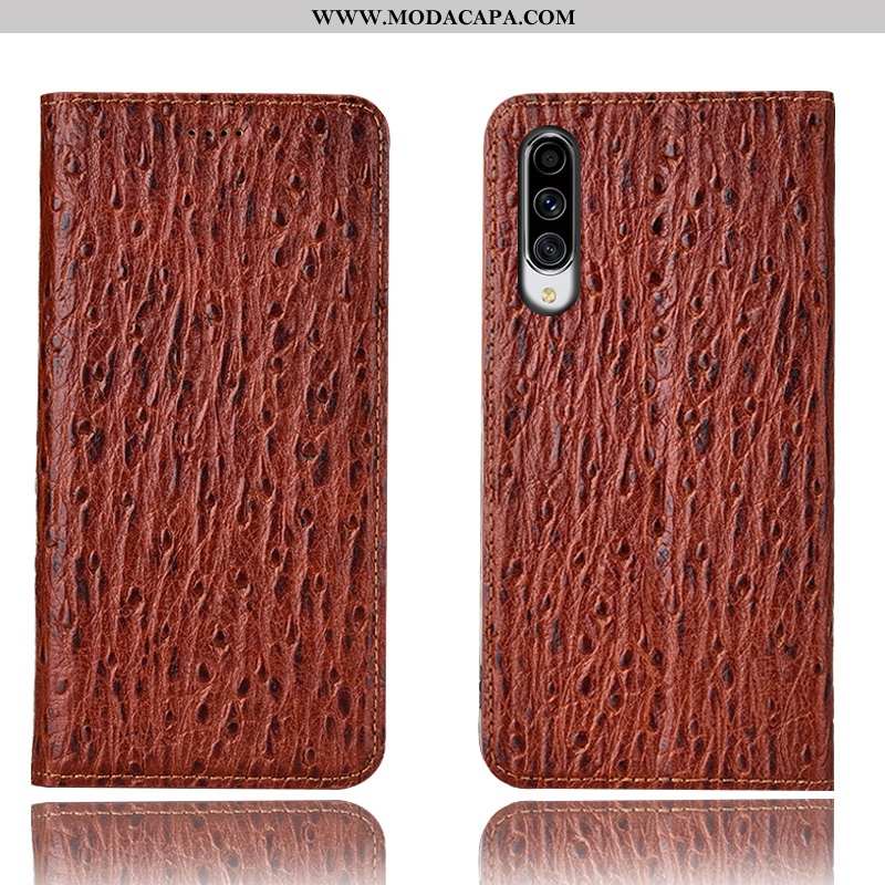 Capas Samsung Galaxy A70s Couro Legitimo Pássaro Cases Completa Protetoras Antiqueda Baratos