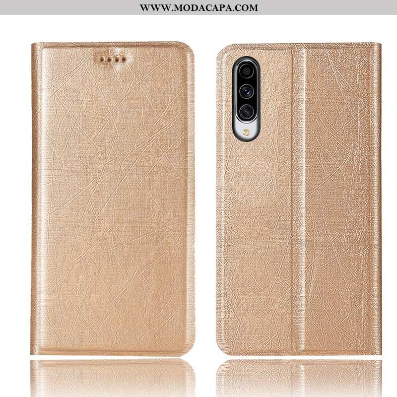 Capas Samsung Galaxy A70s Protetoras Medi Telemóvel Couro Cases Antiqueda Dourada Baratos