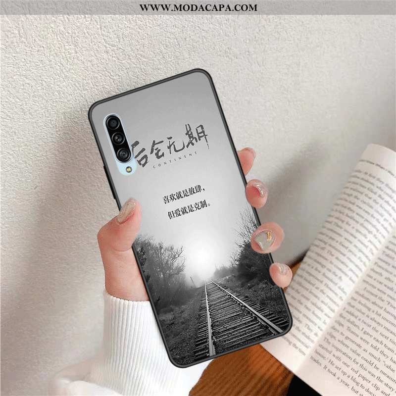 Capa Samsung Galaxy A70s Criativas Personalizado Capas Completa Silicone Cases Azul Barato