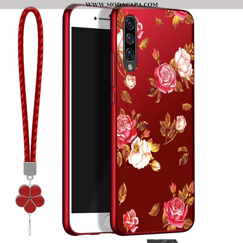 Capas Samsung Galaxy A70s Protetoras Telemóvel Tendencia Vermelho Antiqueda Silicone Baratos