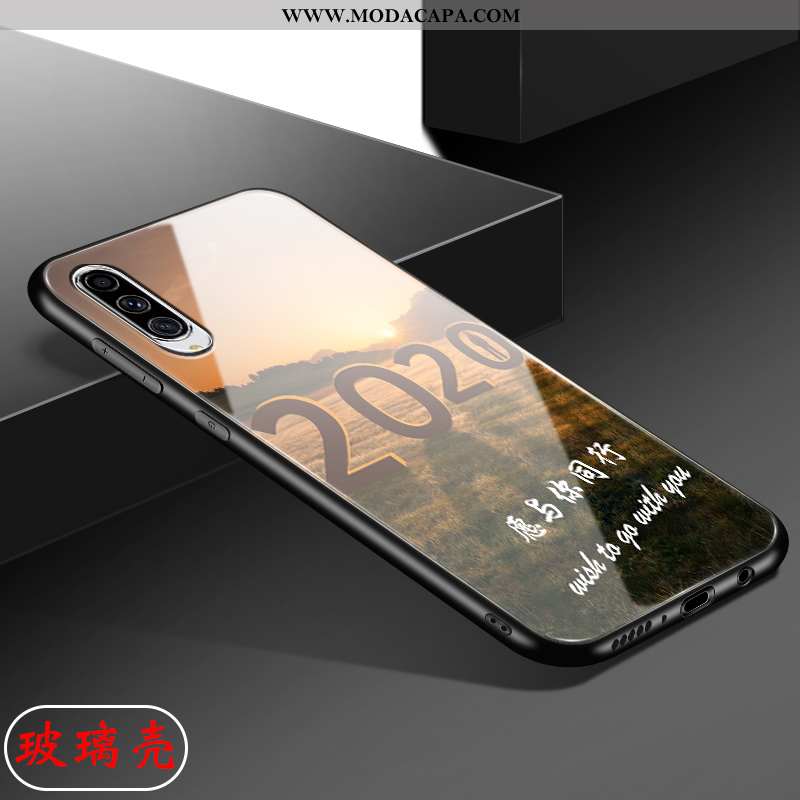 Capa Samsung Galaxy A70s Vidro Minimalista Antiderrapante Completa Aço Telemóvel Personalizadas Vend