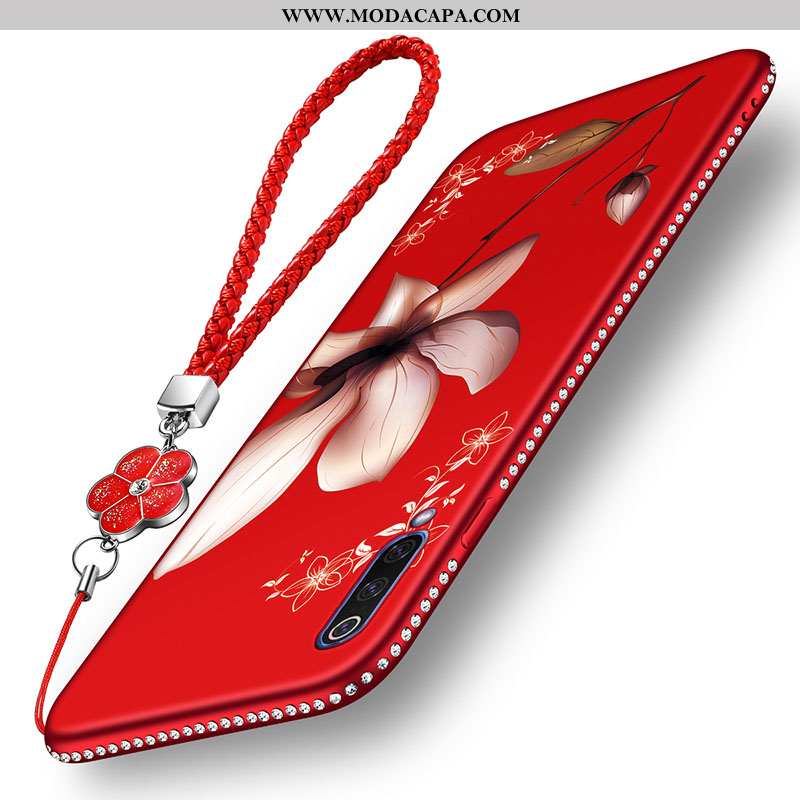 Capa Samsung Galaxy A70s Estiloso Floral Telemóvel Fosco Silicone Vermelho Cases Comprar