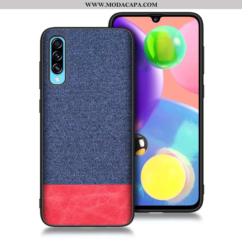 Capa Samsung Galaxy A70s Tendencia Antiqueda Silicone Tecido Telemóvel Capas Completa Promoção