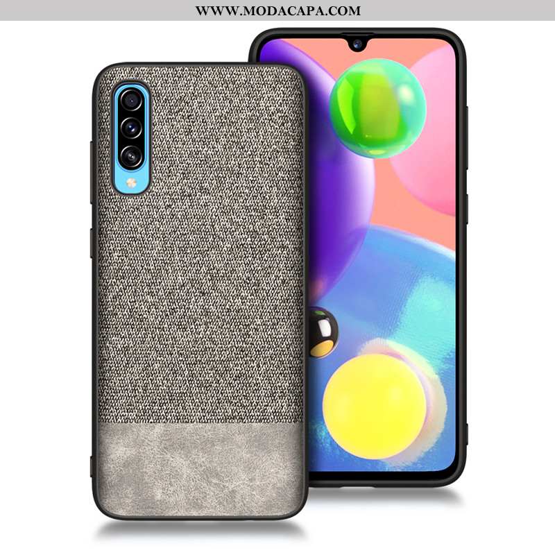 Capa Samsung Galaxy A70s Tendencia Antiqueda Silicone Tecido Telemóvel Capas Completa Promoção