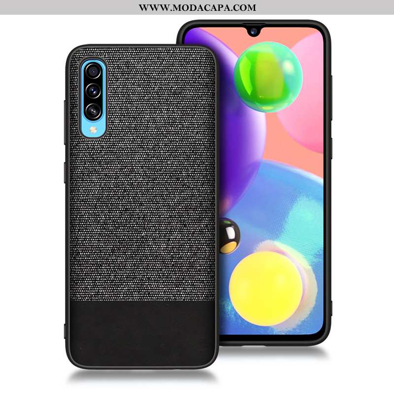 Capa Samsung Galaxy A70s Tendencia Antiqueda Silicone Tecido Telemóvel Capas Completa Promoção