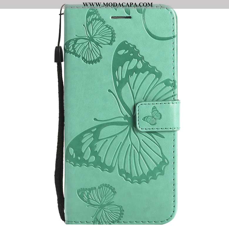 Capa Samsung Galaxy A70s Protetoras Cases Borboleta Florais Capas Laranja Couro Barato