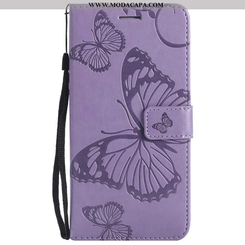 Capa Samsung Galaxy A70s Protetoras Cases Borboleta Florais Capas Laranja Couro Barato