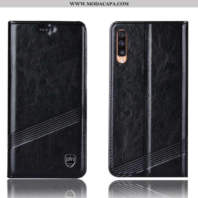 Capa Samsung Galaxy A70s Protetoras Cases Capas Completa Fio Telemóvel Couro Genuíno Venda