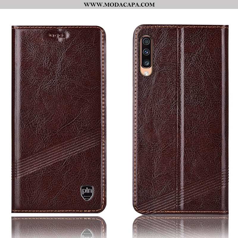 Capa Samsung Galaxy A70s Protetoras Cases Capas Completa Fio Telemóvel Couro Genuíno Venda