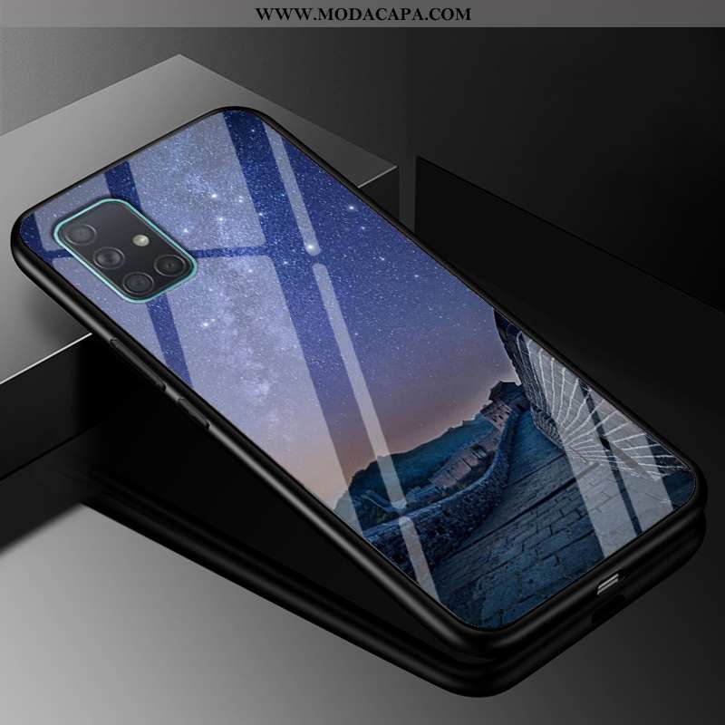 Capa Samsung Galaxy A71 Tendencia Vidro Completa Capas Roxa Protetoras Estilosas Baratas