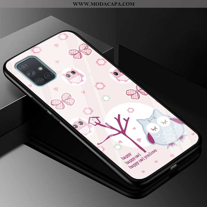 Capas Samsung Galaxy A71 Desenho Animado Cases Protetoras Resistente Minimalista Antiqueda Barato