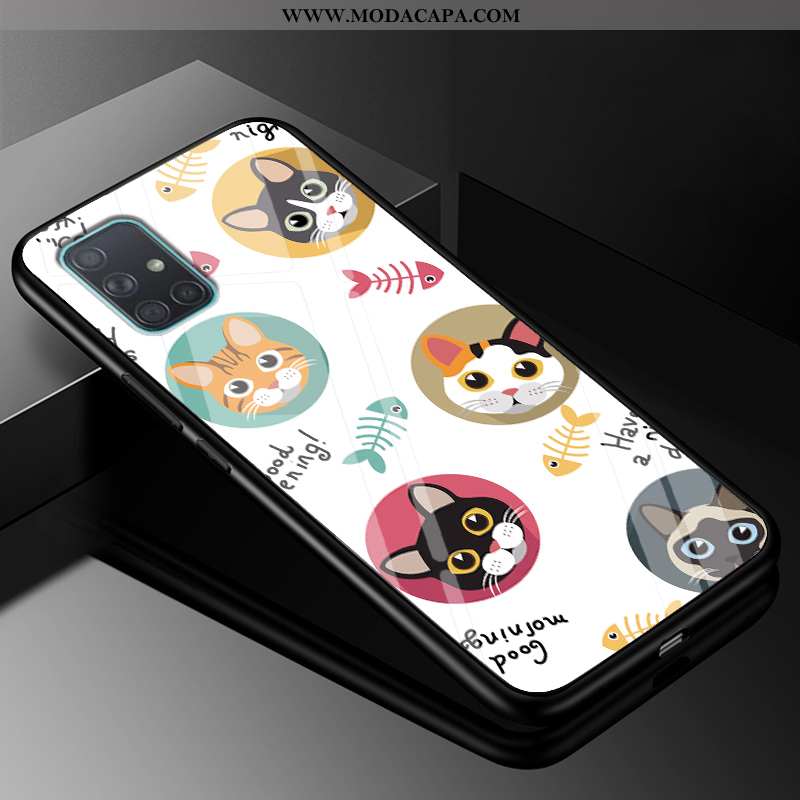 Capas Samsung Galaxy A71 Desenho Animado Cases Protetoras Resistente Minimalista Antiqueda Barato