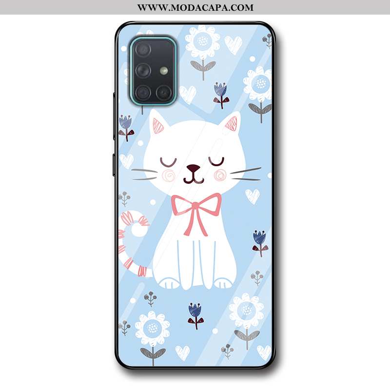 Capas Samsung Galaxy A71 Desenho Animado Cases Protetoras Resistente Minimalista Antiqueda Barato