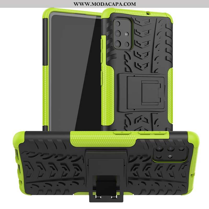 Capas Samsung Galaxy A71 Silicone Completa Roxa Casal Cases Telemóvel Suporte Baratos