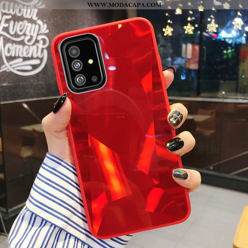 Capa Samsung Galaxy A71 Desenho Animado Completa Pequena Vermelho Silicone Malha Protetoras Baratas