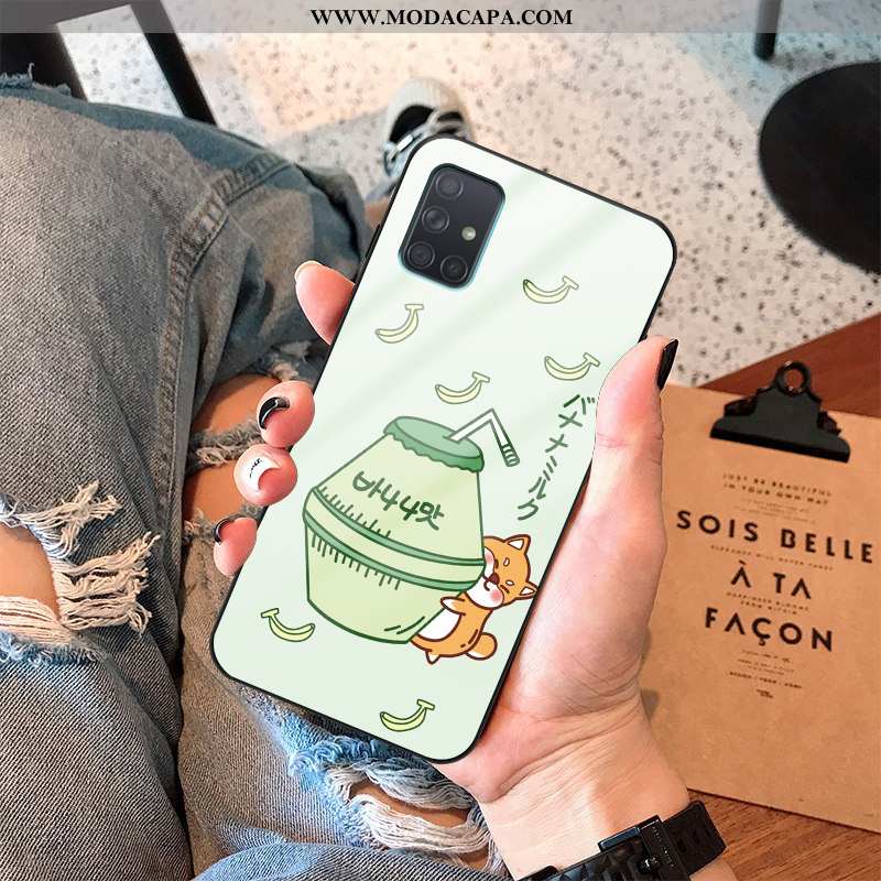 Capas Samsung Galaxy A71 Criativas Telemóvel Silicone Vidro Frente Completa Barato