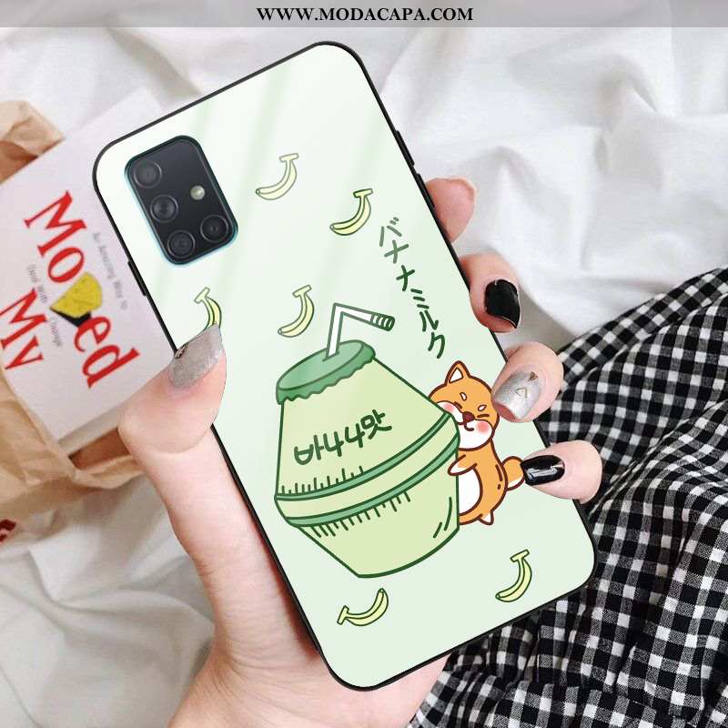 Capas Samsung Galaxy A71 Criativas Telemóvel Silicone Vidro Frente Completa Barato