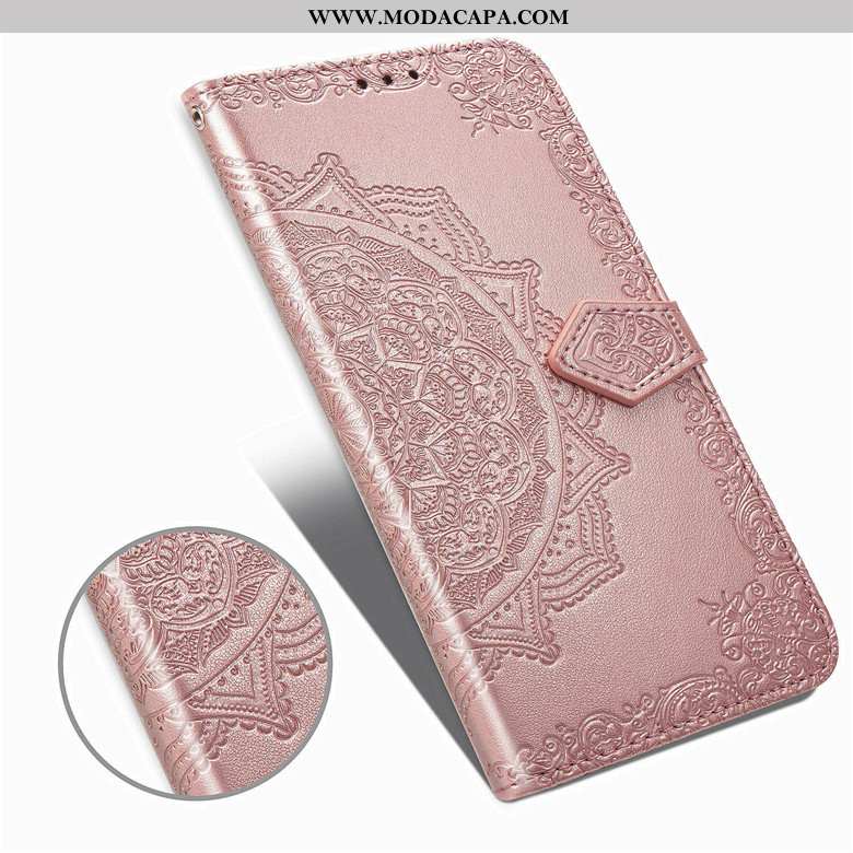 Capas Samsung Galaxy A80 Couro Roxa Antiqueda Cases Cover Protetoras Baratos