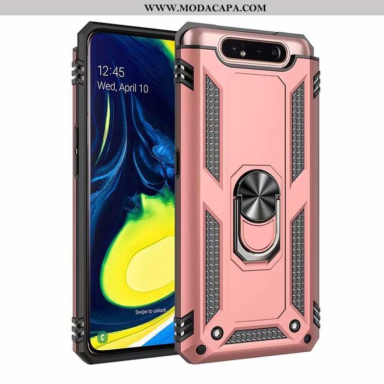 Capas Samsung Galaxy A80 Silicone Telemóvel Resistente Completa Suporte Lift Baratas