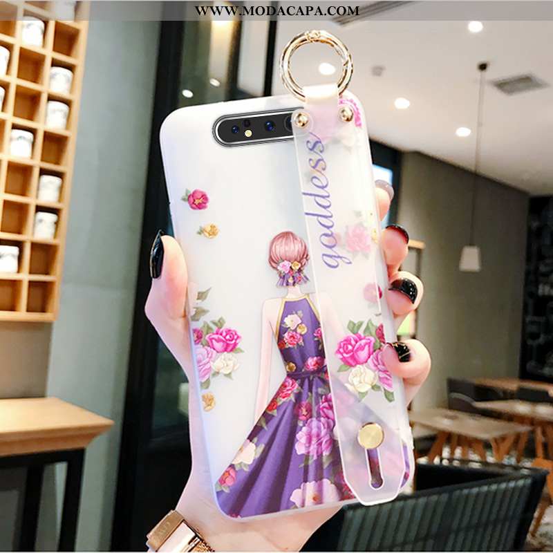 Capas Samsung Galaxy A80 Criativas Personalizado Cases Malha Vermelho Rosa Protetoras Online