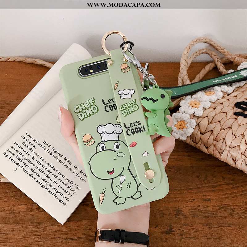 Capas Samsung Galaxy A80 Protetoras Soft Suporte Silicone Wrisband Dinossauro Baratas