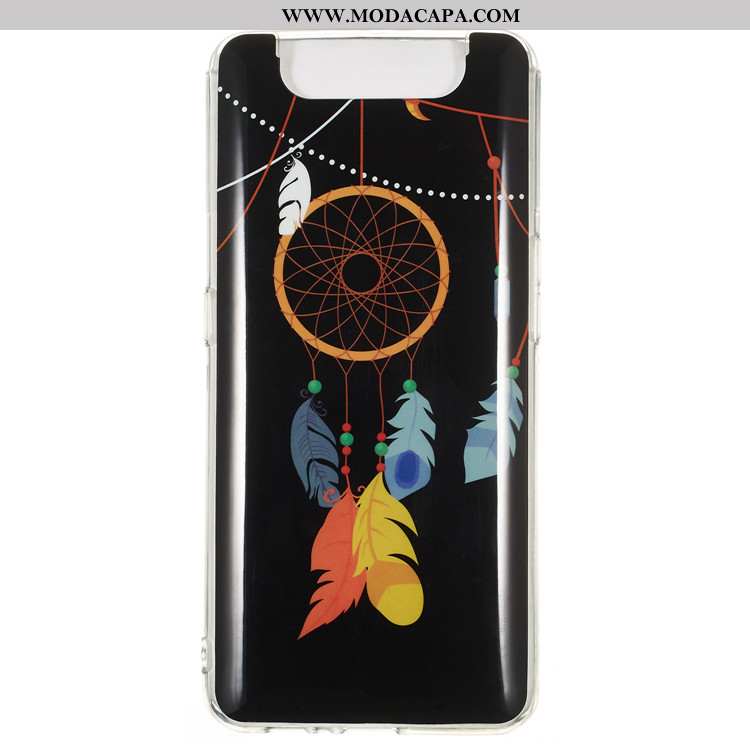 Capas Samsung Galaxy A80 Cordao Luminosa Azul Telemóvel Desenho Animado Cases Venda