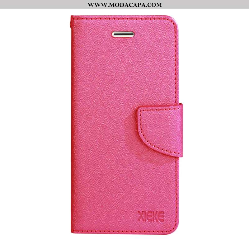 Capa Samsung Galaxy A80 Tendencia Couro Vermelho Telemóvel Antiqueda Soft Capas Promoção