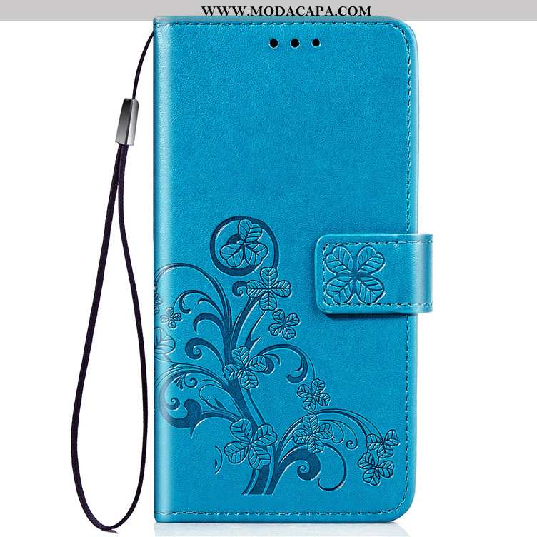 Capa Samsung Galaxy A80 Protetoras Cases Couro Capas Azul Antiqueda Telemóvel Baratos