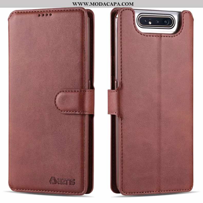 Capa Samsung Galaxy A80 Couro Cover Silicone Telemóvel Protetoras Antiqueda Cases Comprar