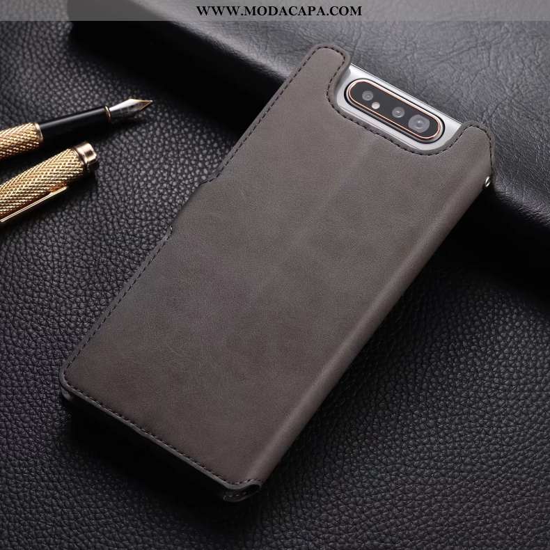 Capa Samsung Galaxy A80 Couro Cover Silicone Telemóvel Protetoras Antiqueda Cases Comprar