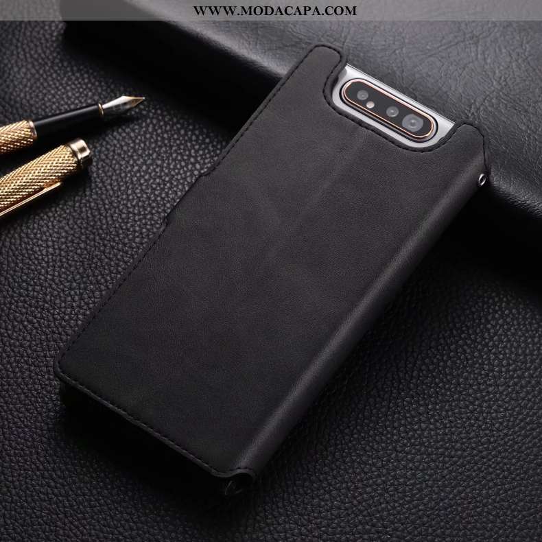Capa Samsung Galaxy A80 Couro Cover Silicone Telemóvel Protetoras Antiqueda Cases Comprar