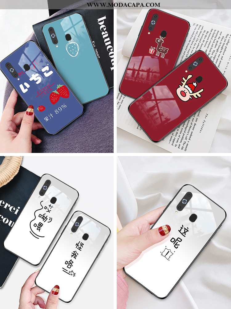 Capas Samsung Galaxy A8s Vidro Divertidas Tampa Telemóvel Casal Nova Cases Promoção