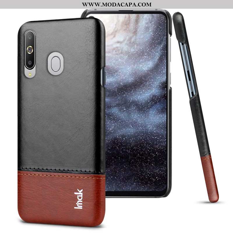 Capas Samsung Galaxy A8s Couro Protetoras Resistente Marrom Cases Telemóvel Online