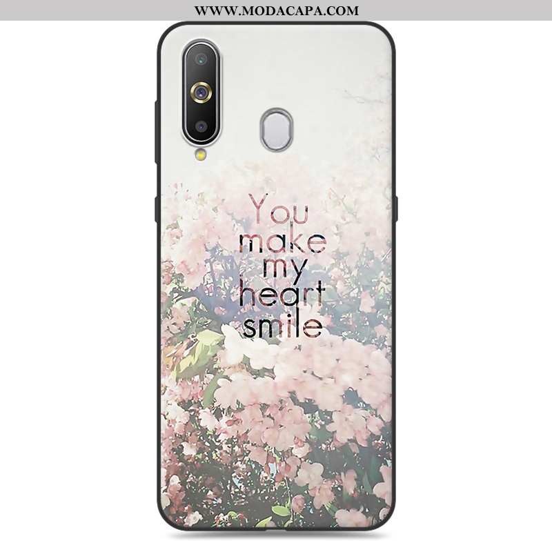 Capa Samsung Galaxy A8s Tendencia Cases Amarela Completa Silicone Telemóvel Soft Promoção