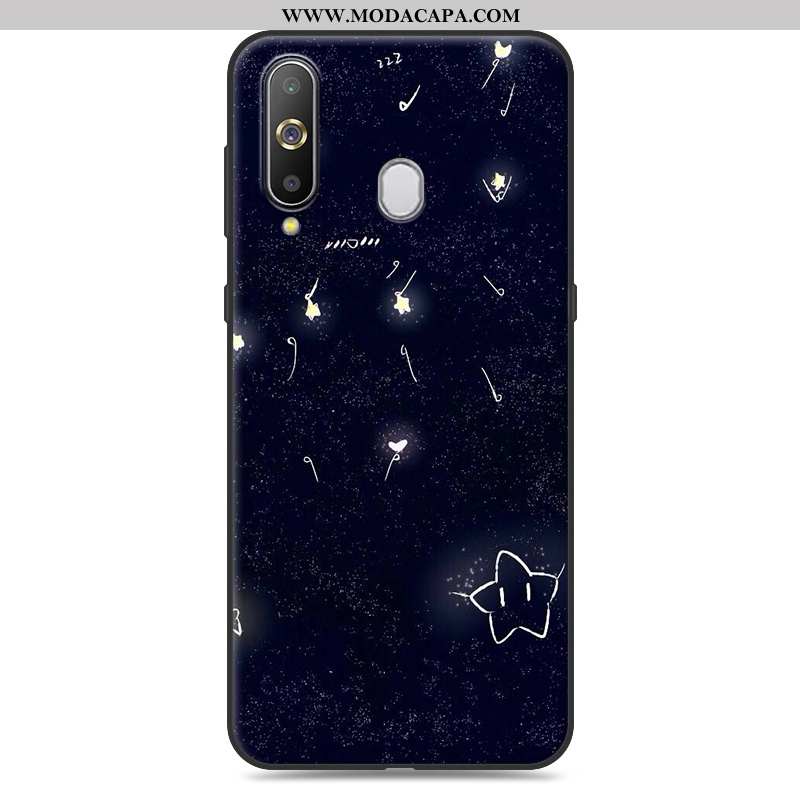 Capa Samsung Galaxy A8s Tendencia Cases Amarela Completa Silicone Telemóvel Soft Promoção