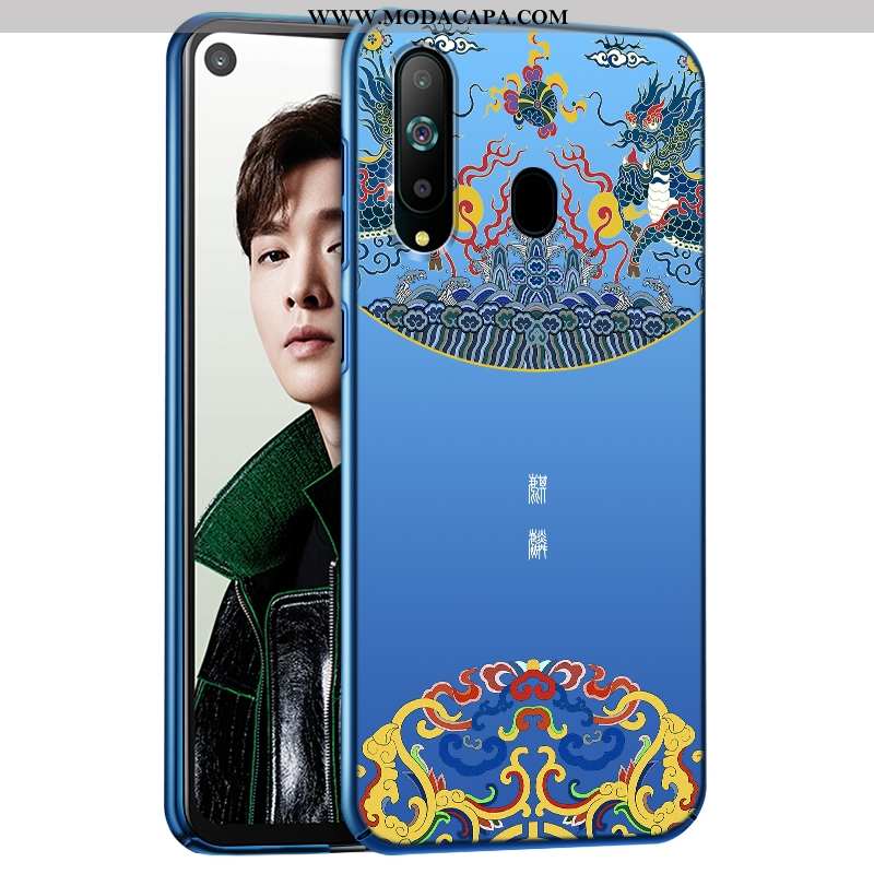 Capa Samsung Galaxy A8s Fosco De Grau Telemóvel Azul Criativas Personalizado Capas Online