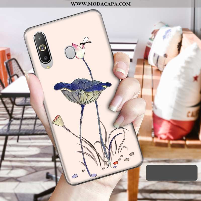 Capa Samsung Galaxy A8s Protetoras Capas Soft Telemóvel Cases Azul Antiqueda Barato