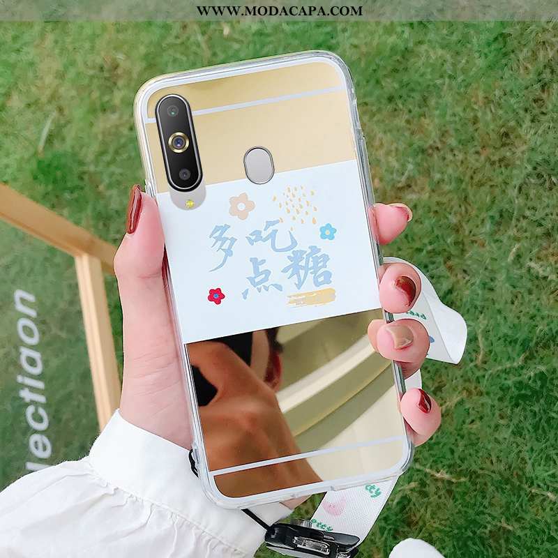 Capa Samsung Galaxy A8s Protetoras Antiqueda Branco Cola Cases Capas Telemóvel Barato