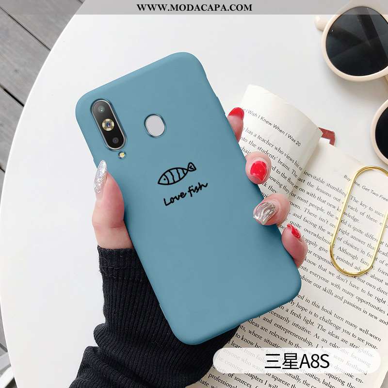 Capas Samsung Galaxy A8s Soft Gato Fofas Malha Desenho Animado Pequena Comprar