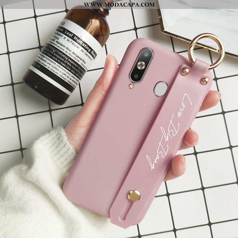 Capas Samsung Galaxy A8s Estiloso Protetoras Personalizado Telemóvel Rosa Malha Completa Baratas