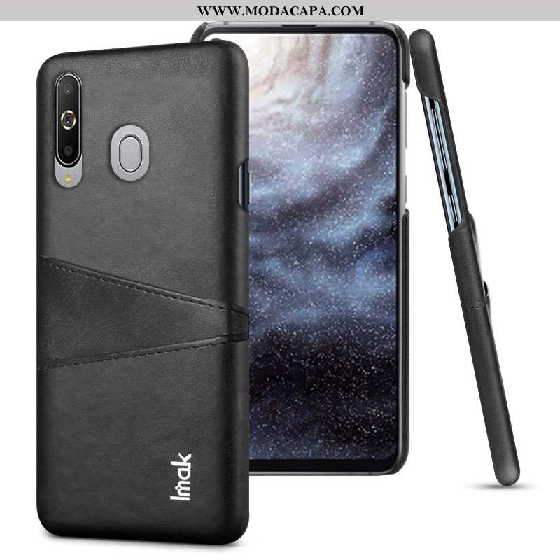 Capa Samsung Galaxy A8s Protetoras Preto Cases Capas Resistente Telemóvel Couro Baratas