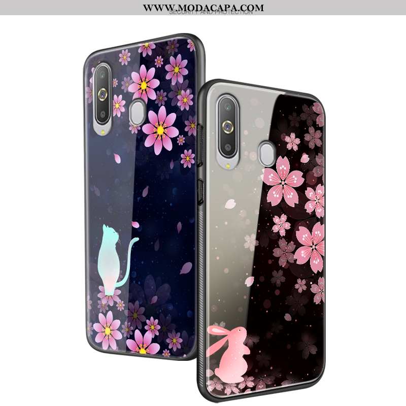 Capa Samsung Galaxy A8s Soft Antiqueda Floral Completa Telemóvel Cases Tampa Venda